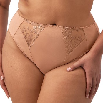 Elomi Trusser Zarla High Leg Brief Beige polyamid Large Dame