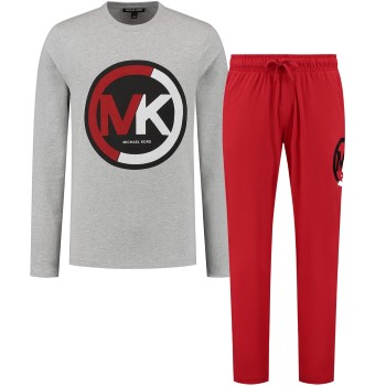 Michael Kors Lounge Crewneck and Jogger Gift Set Sort/Grå/Rød bomuld Large Herre