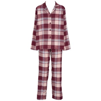 Missya Check Flannel Pyjama Rød/Hvid bomuld Medium Dame