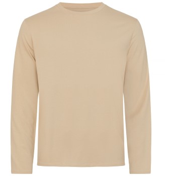 Resteröds Bamboo Long Sleeve Shirt Beige Large Herre