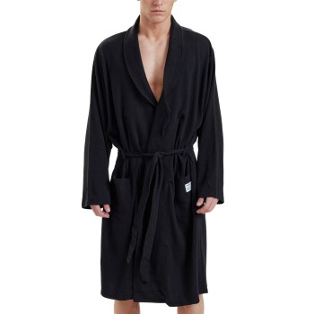 Resteröds Organic Cotton Bathrobe Sort økologisk bomuld S/M Herre