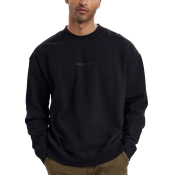 Resteröds Oversize Crewneck Sweatshirt Sort X-Large Herre