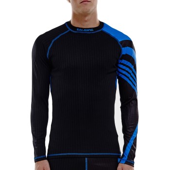 Salming Sports AB Salming Baselayer LS Tee Men Sort/Blå polyester Small Herre