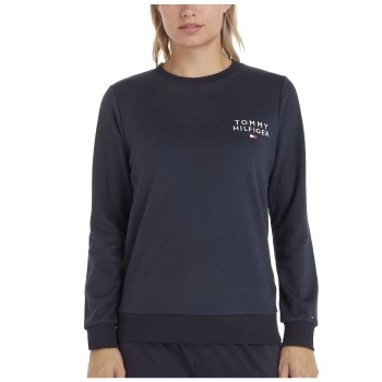 Se Tommy Hilfiger Original Lounge Long Sleeve Top Marineblå X-Large Dame ved Timarco