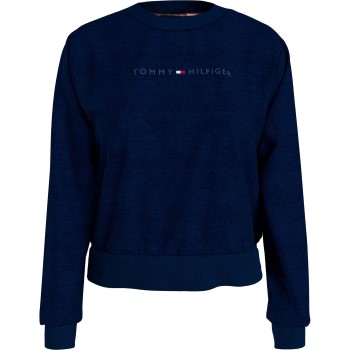 Se Tommy Hilfiger Tonal Logo Lounge Sweatshirt Mørkblå Medium Dame ved Timarco