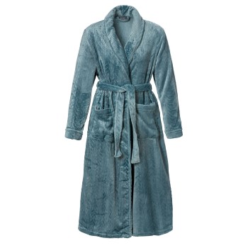 Trofé Trofe Braid Fleece Robe Turkise polyester Medium Dame