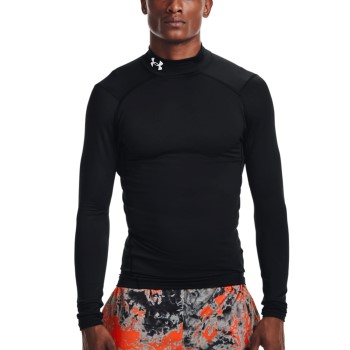 Under Armour ColdGear Compression Mock Sort polyester 3XL Herre