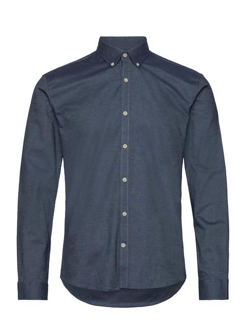 Lindbergh Yarn Dyed Oxford Superflex Shirt L/ Lindbergh Blue