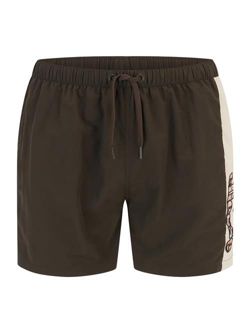 ELLESSE Badeshorts 'Demalta'  beige / mørkebrun / orange