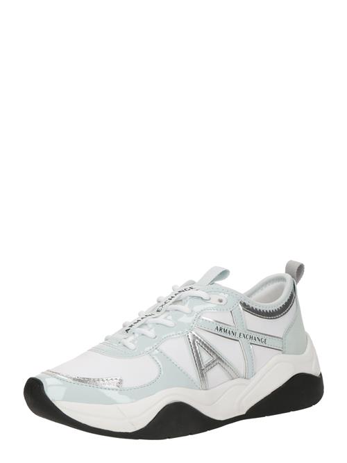 ARMANI EXCHANGE Sneaker low  pastelblå / sølv / hvid