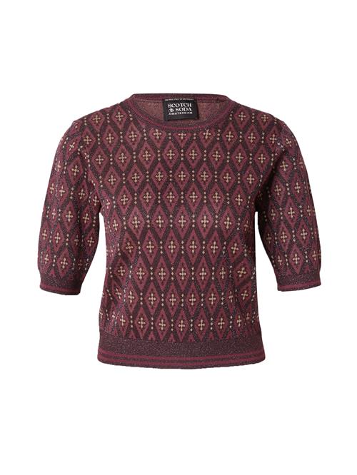 SCOTCH & SODA Pullover  beige / aubergine / bordeaux