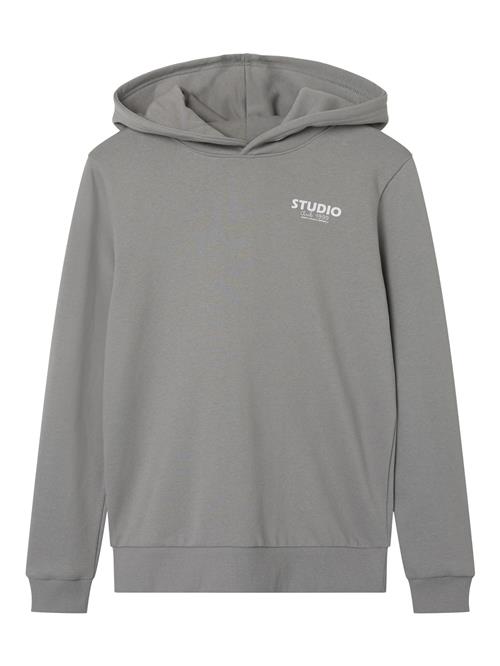 NAME IT Sweatshirt  lysegrå / hvid