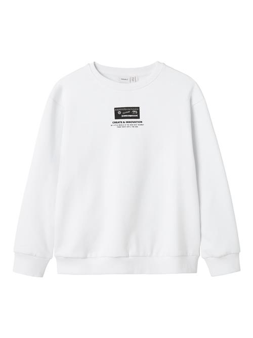 NAME IT Sweatshirt  grøn / sort / hvid