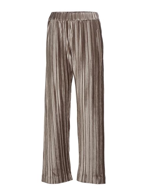 Se Filippa K Velvet Plissé Trousers Filippa K Brown ved Booztlet