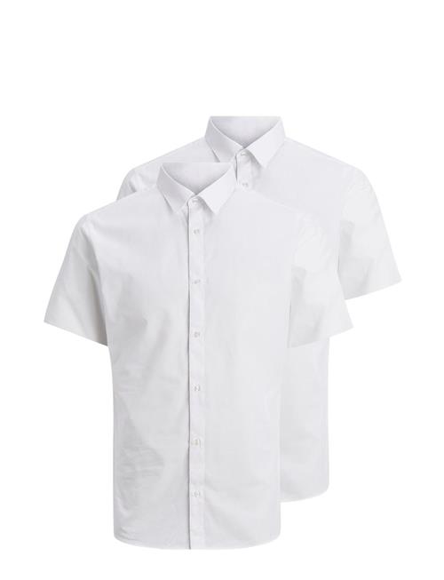 Jack & Jones Jjjoe Shirt Ss Plain 2 Pack Mp Jack & J S White