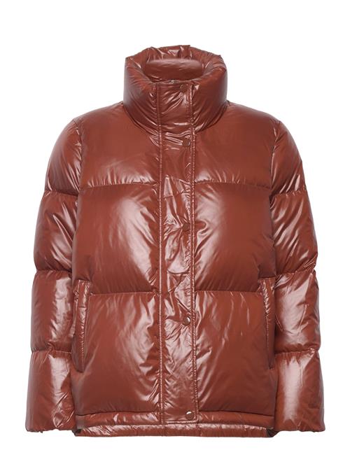 D1. Cropped Down Jacket GANT Brown