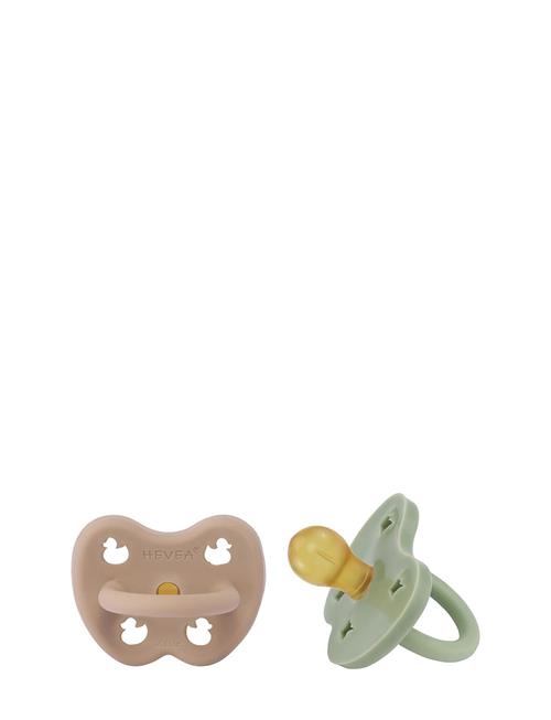 Se HEVEA Hevea Pacifier 3-36 Months Roundc, 2 Pack HEVEA Patterned ved Booztlet