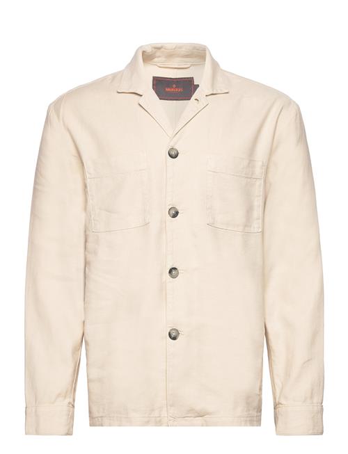 Morris Fenix Linen Shirt Jacket Morris Cream