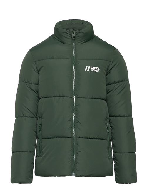 Se Jack & Jones Jjmax Puffer Jacket Jnr Jack & J S Khaki ved Booztlet