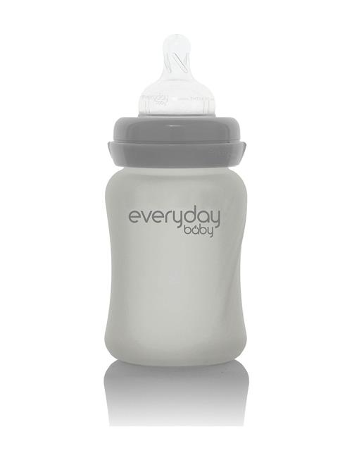 Glass Baby Bottle Healthy + Quiet Grey 150Ml Everyday Baby Grey