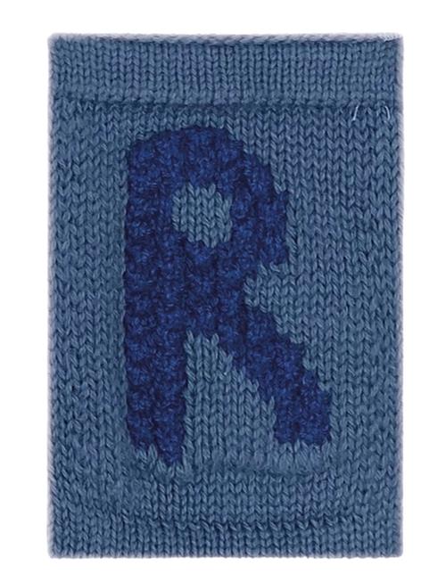 Knitted Letter R, Blue Smallstuff Blue