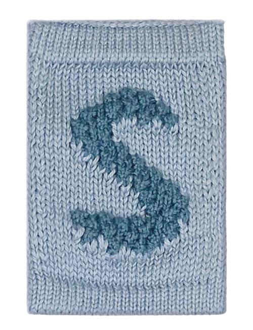 Knitted Letter S, Blue Smallstuff Blue