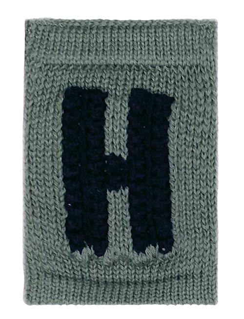 Knitted Letter H, Blue Smallstuff Blue