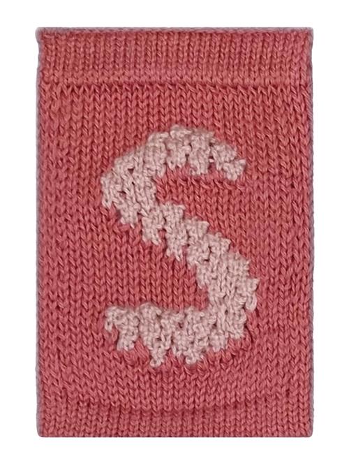 Knitted Letter S, Rose Smallstuff Pink