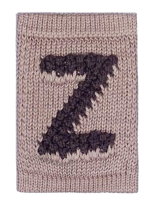 Knitted Letter Z, Nature Smallstuff Beige