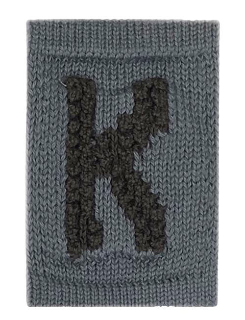 Knitted Letter K, Blue Smallstuff Blue