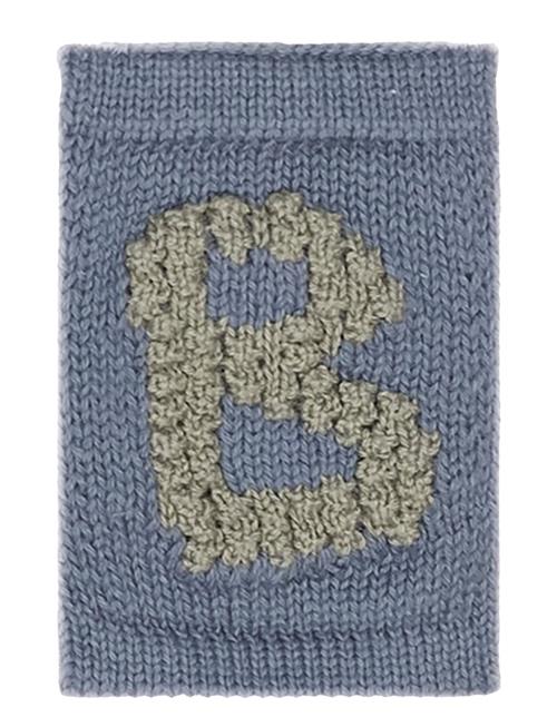 Knitted Letter B, Blue Smallstuff Blue