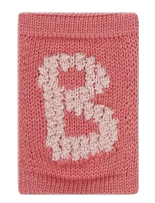 Knitted Letter B, Rose Smallstuff Pink