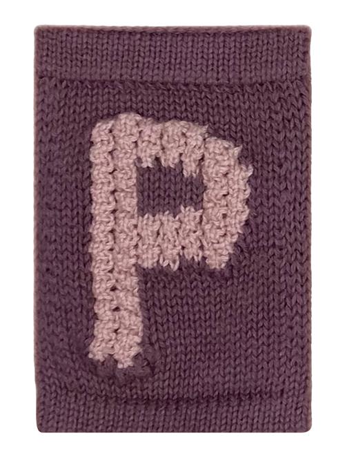 Knitted Letter P, Rose Smallstuff Purple