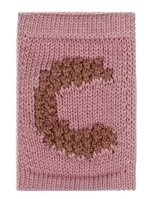 Smallstuff Knitted Letter C, Rose Smallstuff Pink