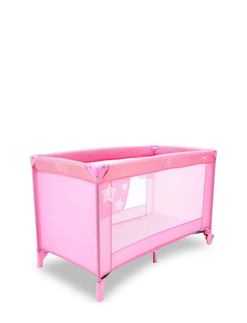 Se Asalvo Asalvo Travel Cot Baleares Stars Pink Asalvo Pink ved Booztlet