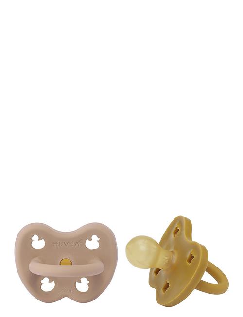 HEVEA Two-Pack Round Pacifier 3-36 Months HEVEA Patterned