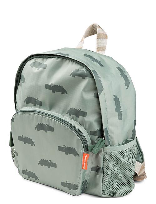 Se Done by Deer Kids Backpack Croco Green D By Deer Green ved Booztlet