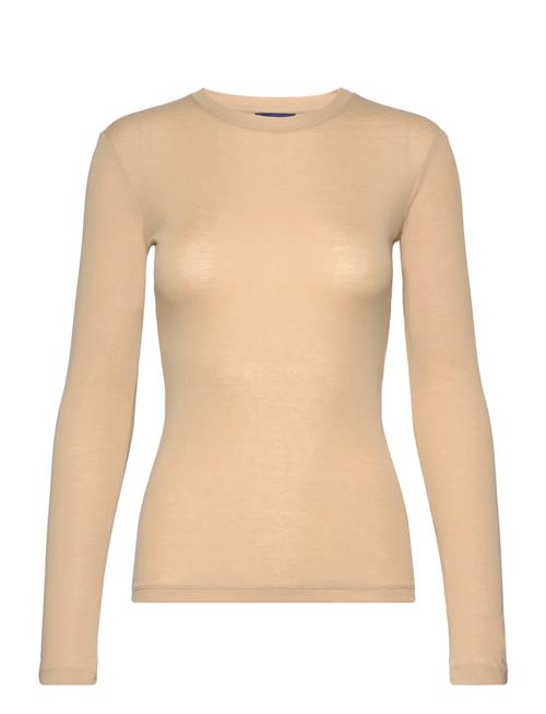 GANT Slim Lightweight Ls T-Shirt GANT Beige