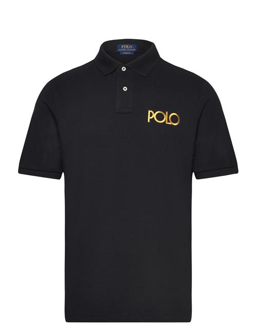 Se Polo Ralph Lauren Classic Fit Logo Mesh Polo Shirt Polo Ralph Lauren Black ved Booztlet