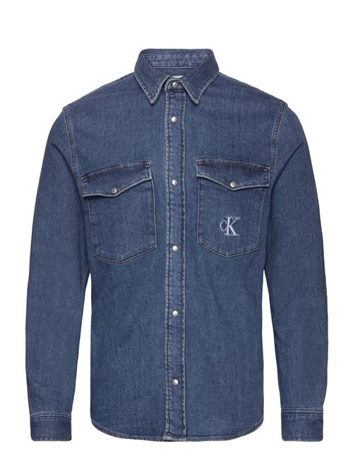 Calvin Klein Jeans Slim Denim Shirt Calvin Klein Jeans Blue