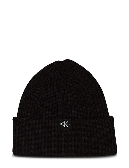 Calvin Klein Monogram Rib Beanie Calvin Klein Black