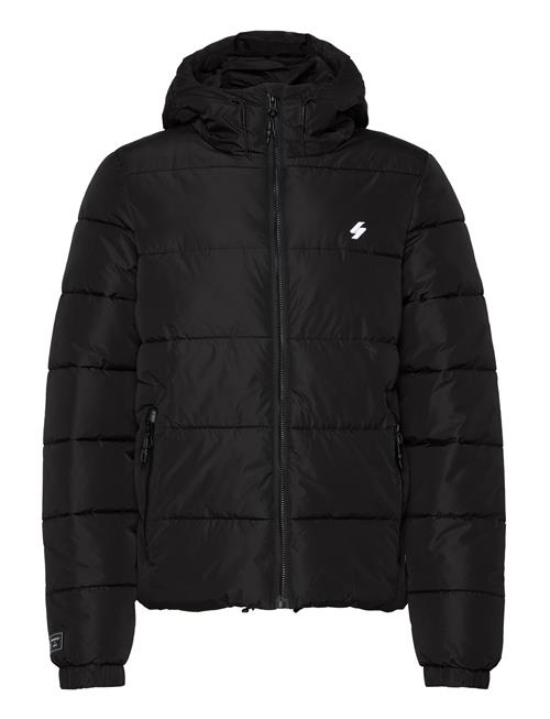 Superdry Hooded Sports Puffr Jacket Superdry Black