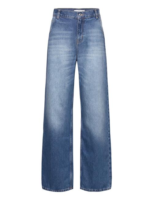 Se Mango Low Waist Wideleg Jeans Mango Blue ved Booztlet