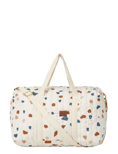 Quilted Gym Bag - Small - Terrazzo Fabelab White