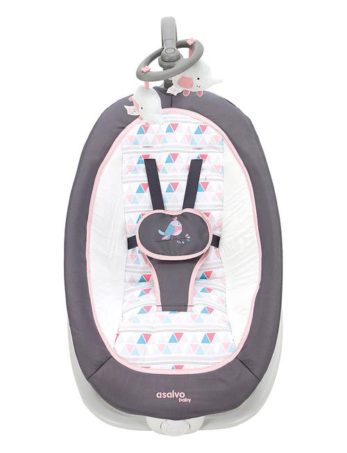 Se Asalvo Asalvo Baby Bouncer Fold Birds, Pink Asalvo Pink ved Booztlet