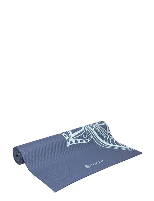 Se Gaiam Gaiam High Tide Point Yoga Mat 5Mm Classic Printed Gaiam Blue ved Booztlet