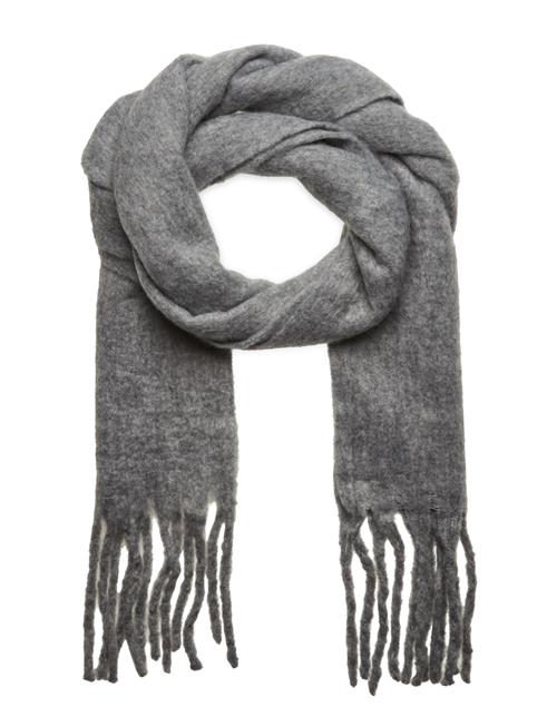 Lindex Scarf Big Fringe Solid Lindex Grey