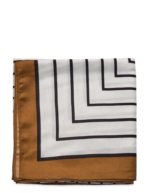 Lindex Scarf Stripe W Border Lindex Cream