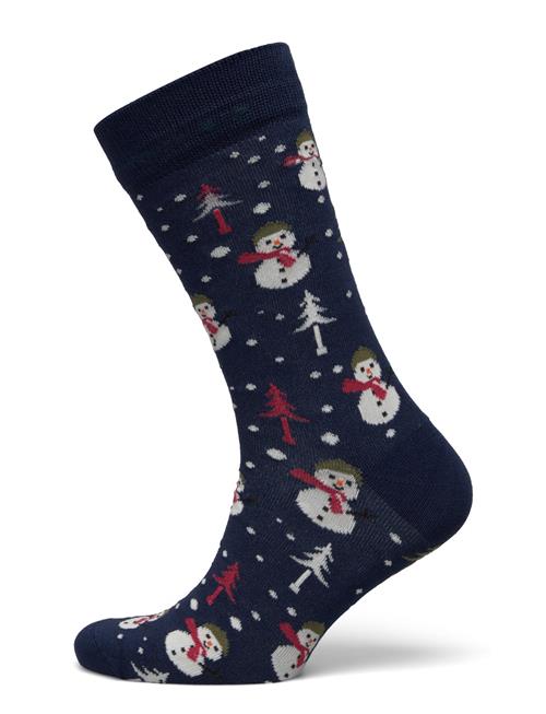 Lindbergh Christmas Bamboo Sock Lindbergh Navy