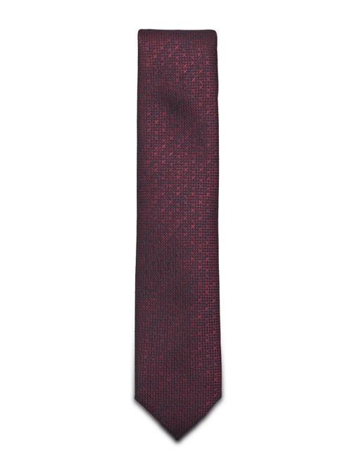 Structured Linen Blend Tie 7 Cmstructured Linen Blend Tie 7 Cm Lindbergh Black Burgundy